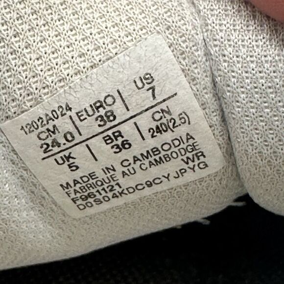 Women Size 7 Asics Japan S Platform Casual White/Black Leather Sneaker 1202A024 - Picture 10 of 10